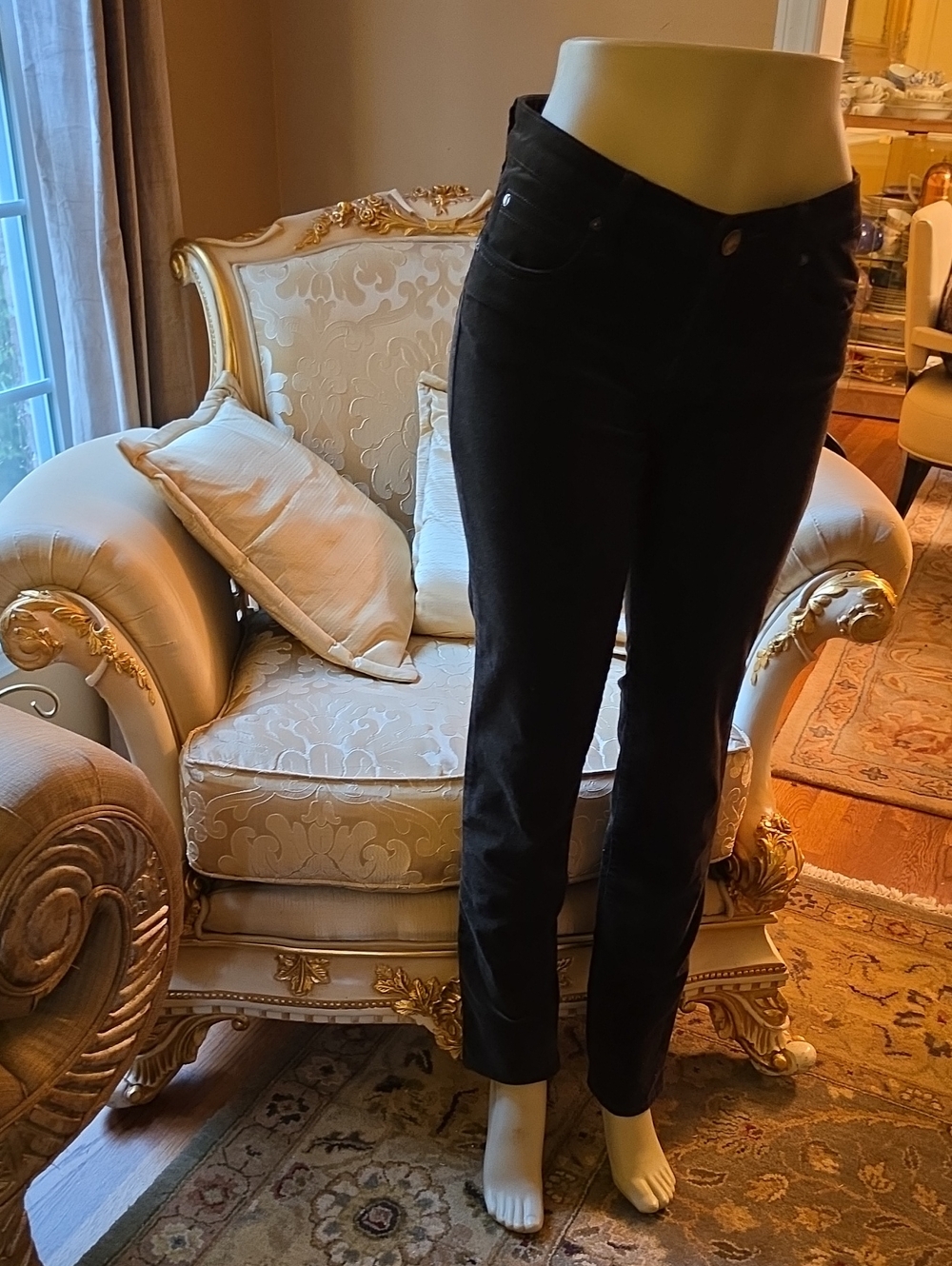 Kut from the Kloth Black Straight-Leg Pants